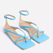 2020 flat sandals ladies fancy flat sandal American size sandals